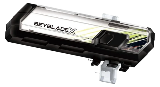 My Store Takara Tomy Beyblade X BX-09 Beybattle Pass digital launcher attachment with black and white design