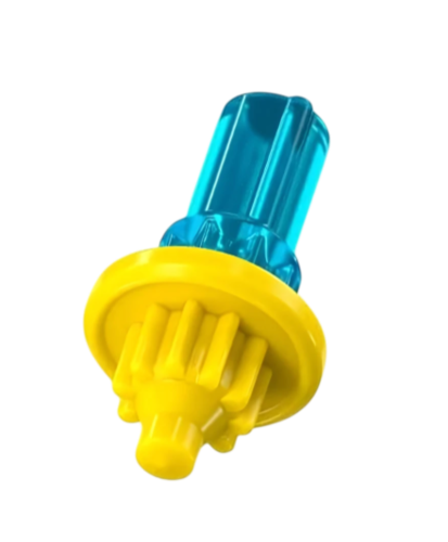 My Store Beyblade X Wedge Bit in Bumblebee yellow and blue special colorway, authentic Hasbro part.