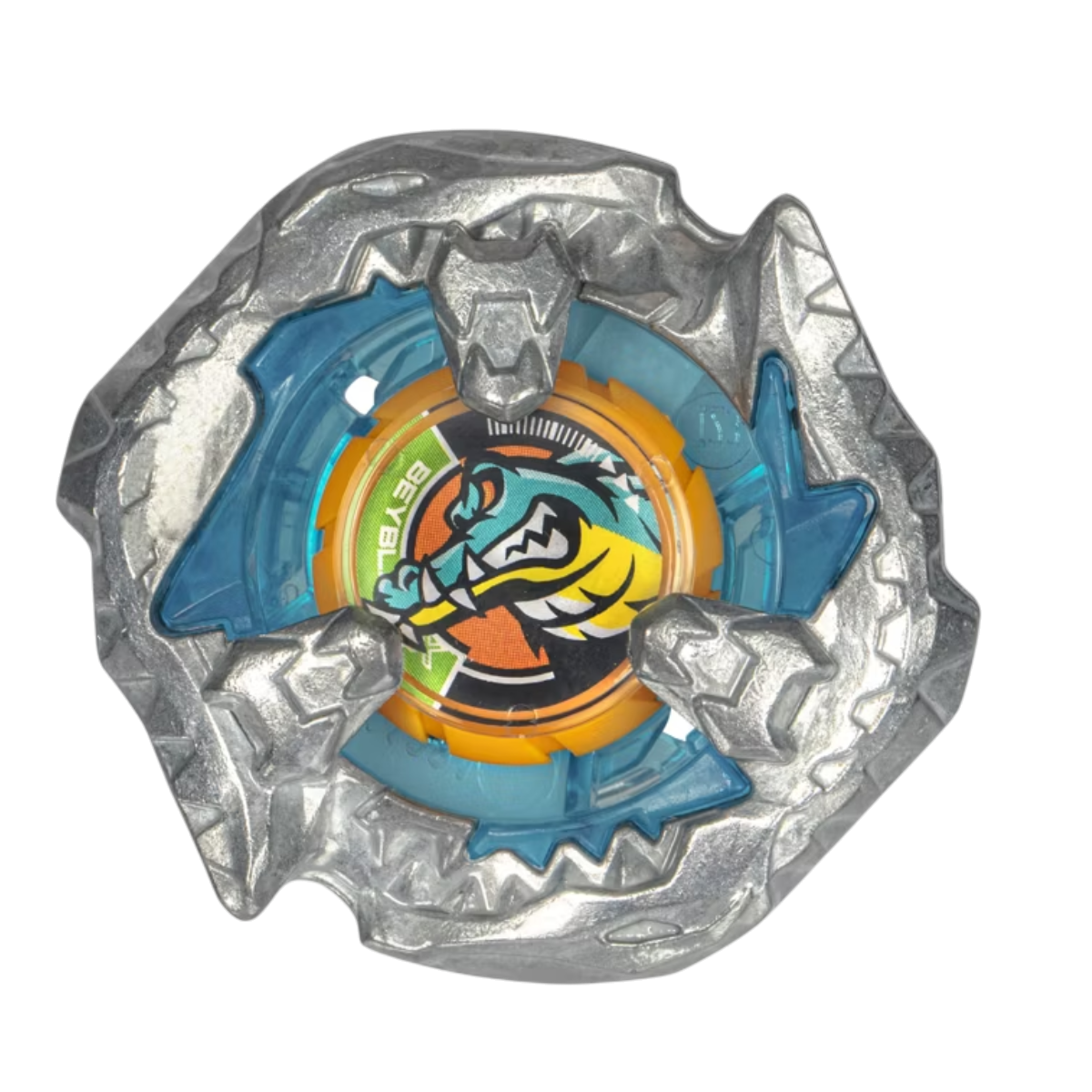 My Store authentic Hasbro Beyblade X Bite Croc and Sting Unicorn attack blades with metallic silver and colored accents