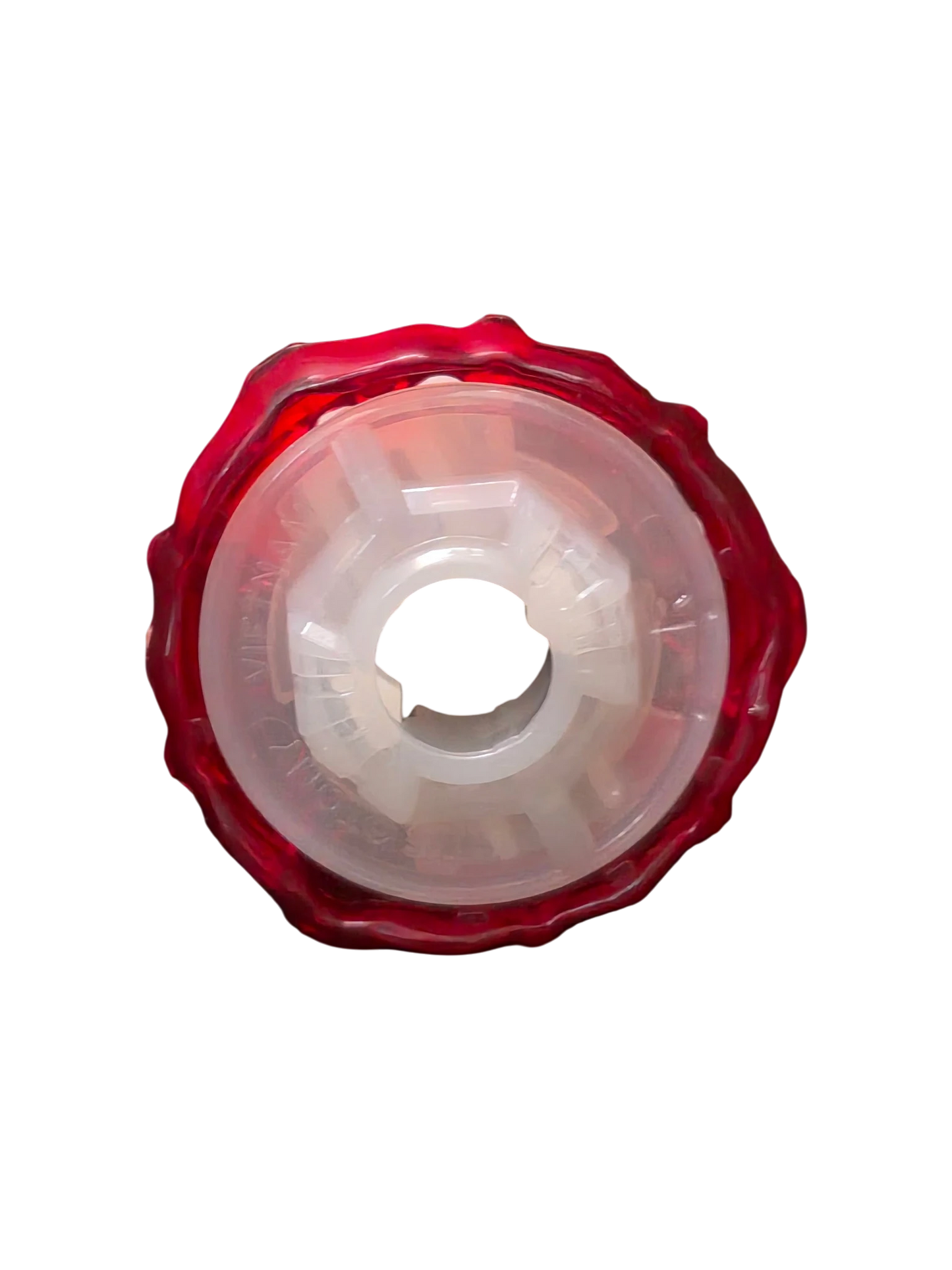 My Store authentic Beyblade X 9-70 Ratchet part in translucent red and white plastic