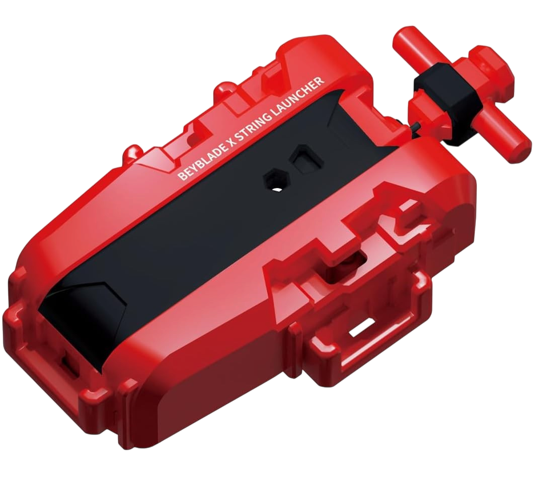 My Store authentic Takara Tomy Beyblade X red string launcher for right spin battles, new condition.