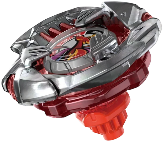 My Store BX-38 Crimson Garuda 4-70TP Beyblade X attack top with red translucent plastic and metallic silver blade