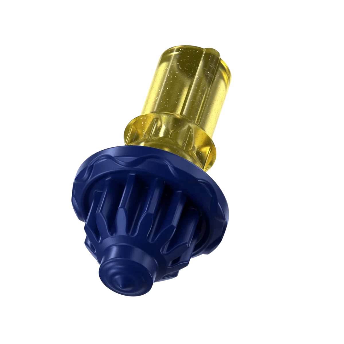 My Store Takara Tomy Beyblade X UX-00 Knight Mail 3-85BS featuring a navy metal coat finish and yellow tip.