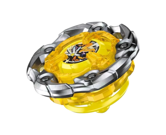 My Store Takara Tomy Beyblade X UX-03 Wizard Rod 5-70DB stamina type spinning top in yellow and metallic silver