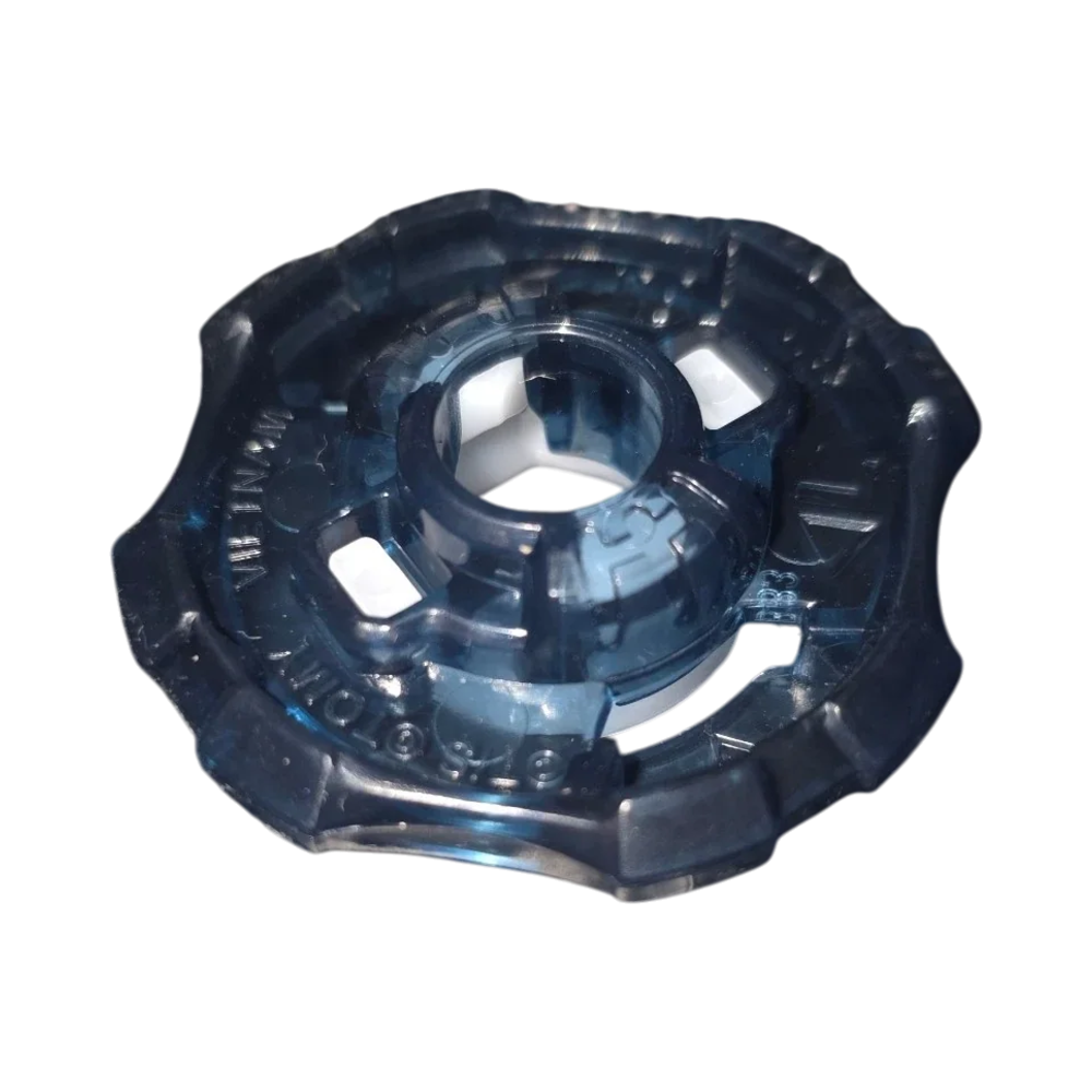 My Store authentic Hasbro Beyblade X 4-55 Ratchet part in translucent dark blue plastic