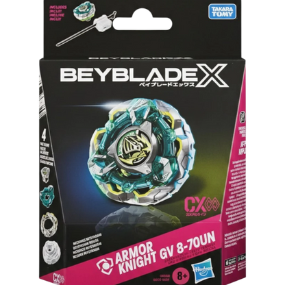 My Store Armor Knight GV 8-70UN Beyblade X defense type starter pack in original retail packaging