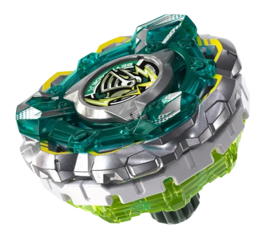 My Store Armor Knight GV 8-70UN Beyblade X defense top in translucent green and silver with detailed metal blade