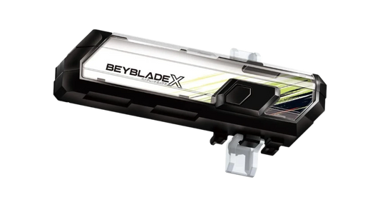 My Store Takara Tomy Beyblade X BX-09 Beybattle Pass digital launcher attachment with black and white design