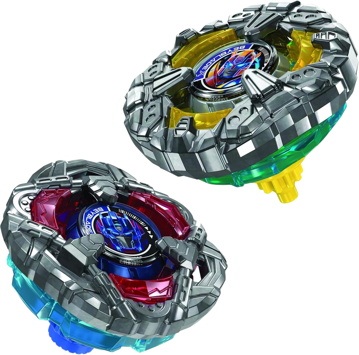 My Store Beyblade X Transformers Optimus Prime and Bumblebee die-cast metal spinning tops set