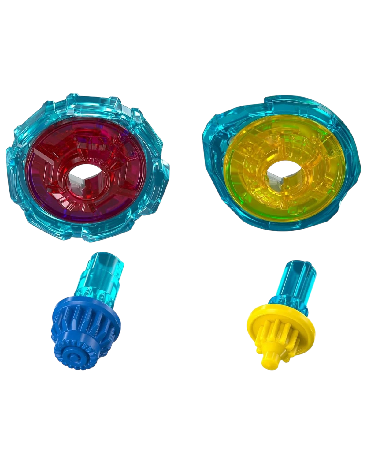 My Store Beyblade X Transformers Optimus Prime and Bumblebee die-cast metal tops with launchers