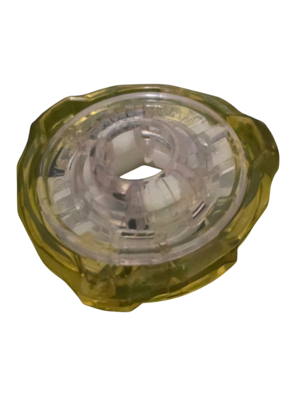 My Store authentic Hasbro Beyblade X 3-60 Ratchet part in translucent yellow plastic