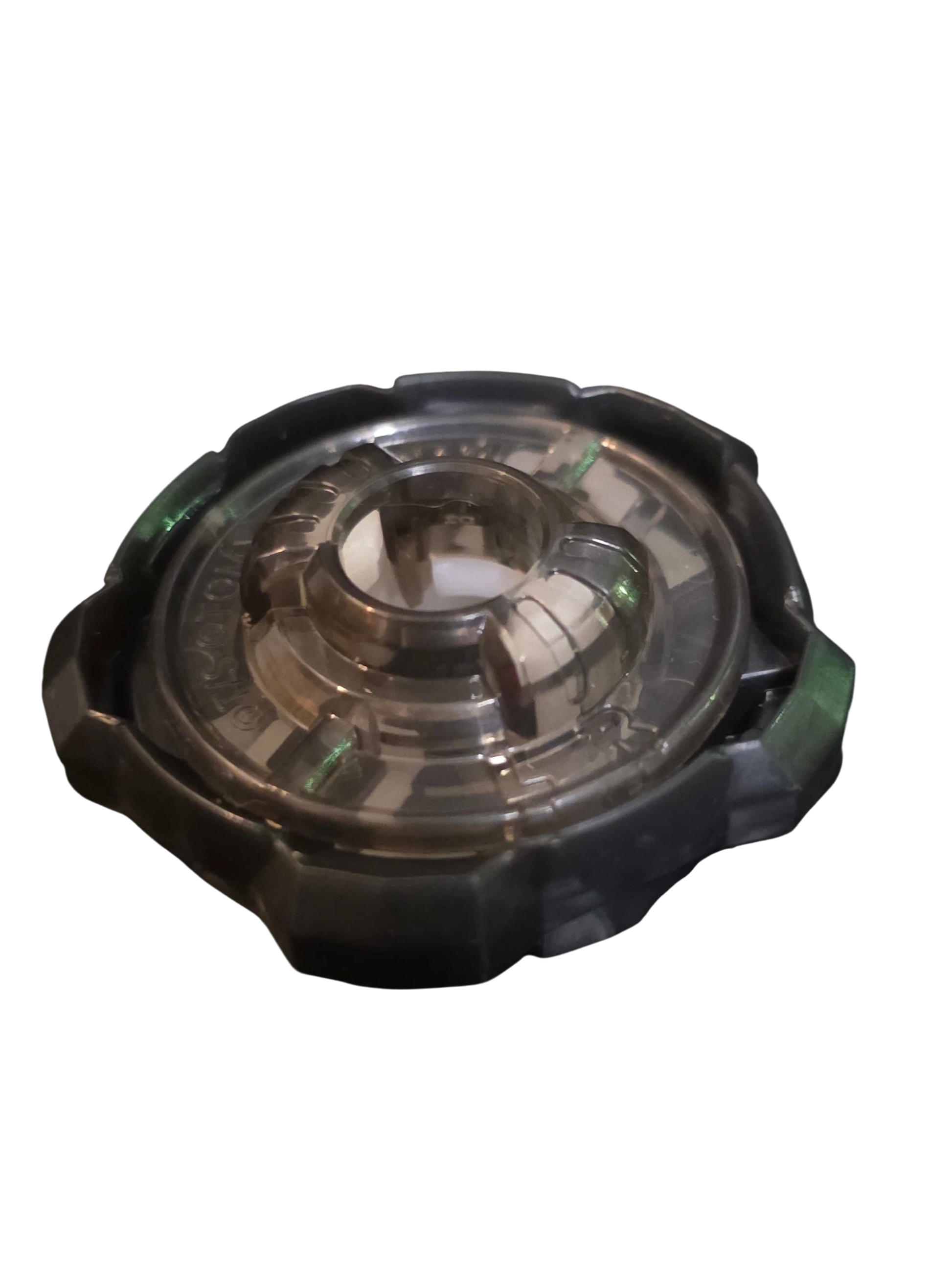 My Store authentic Hasbro Beyblade X 5-60 Ratchet part in translucent dark grey plastic
