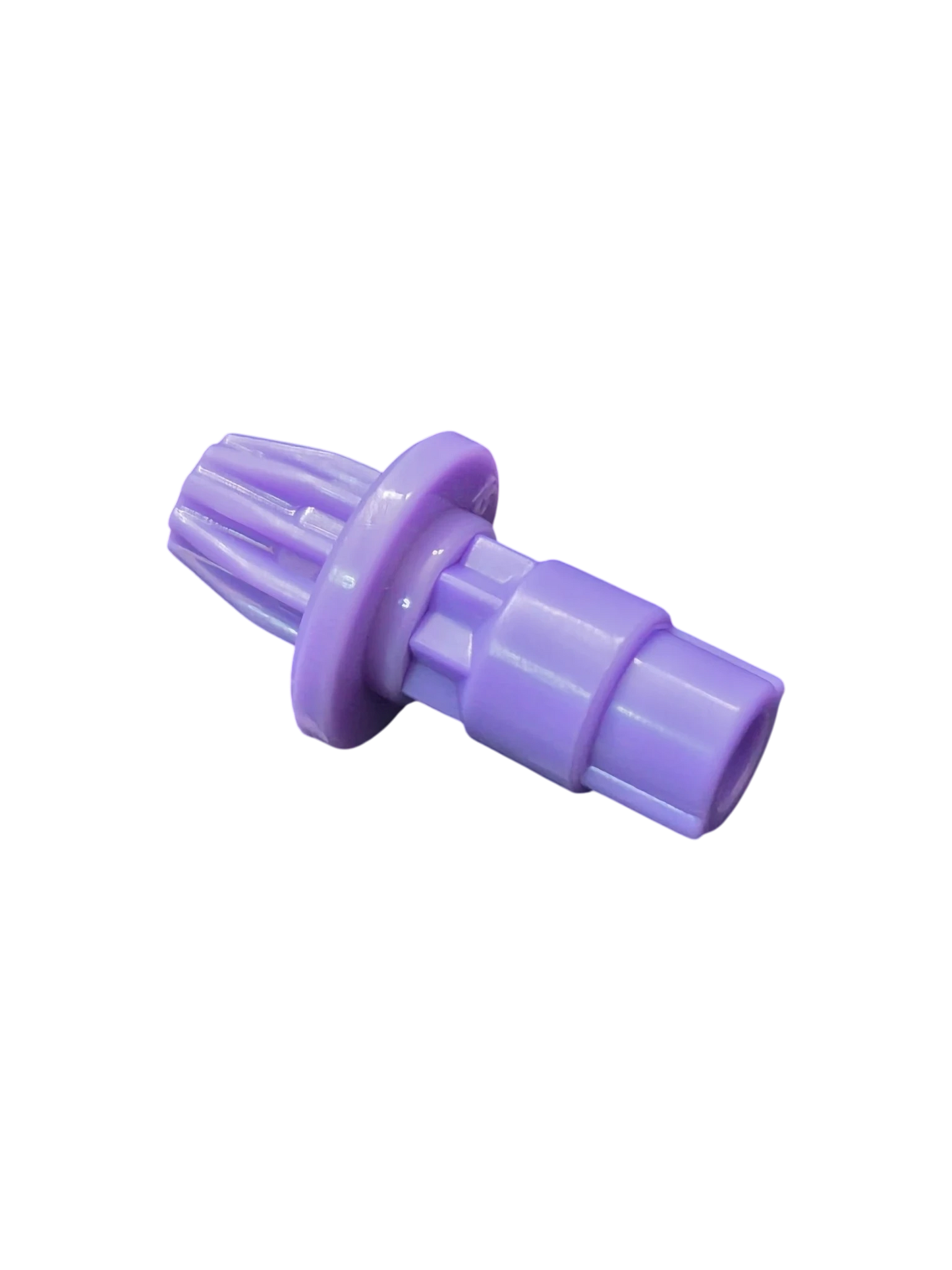 My Store Beyblade X Gear Rush bit in purple plastic, a high-speed attack part for Xtreme Dash performance.