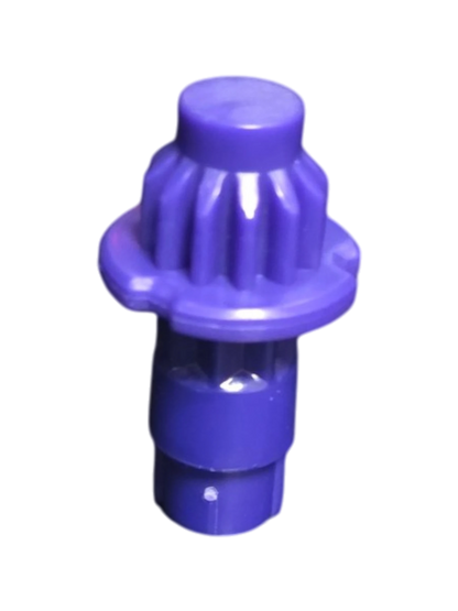 My Store authentic Hasbro Beyblade X Low Flat LF bit in purple plastic, new condition, isolated view.