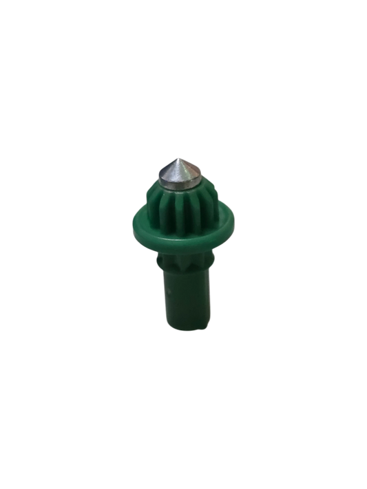 My Store authentic Hasbro Beyblade X Metal Needle bit in green with a pointed metal tip for high-performance play.