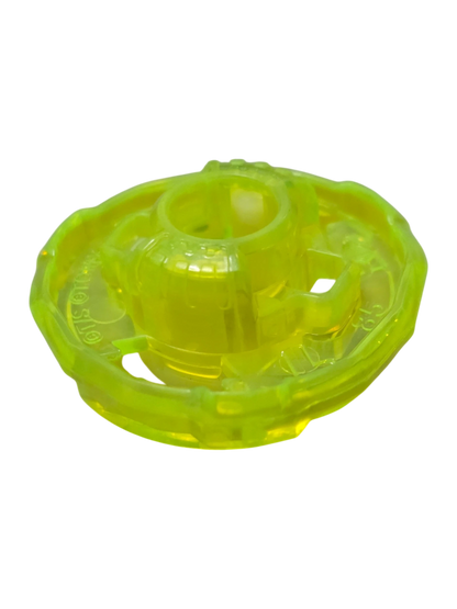 My Store authentic Hasbro Beyblade X 3-85 Ratchet part in translucent neon yellow plastic
