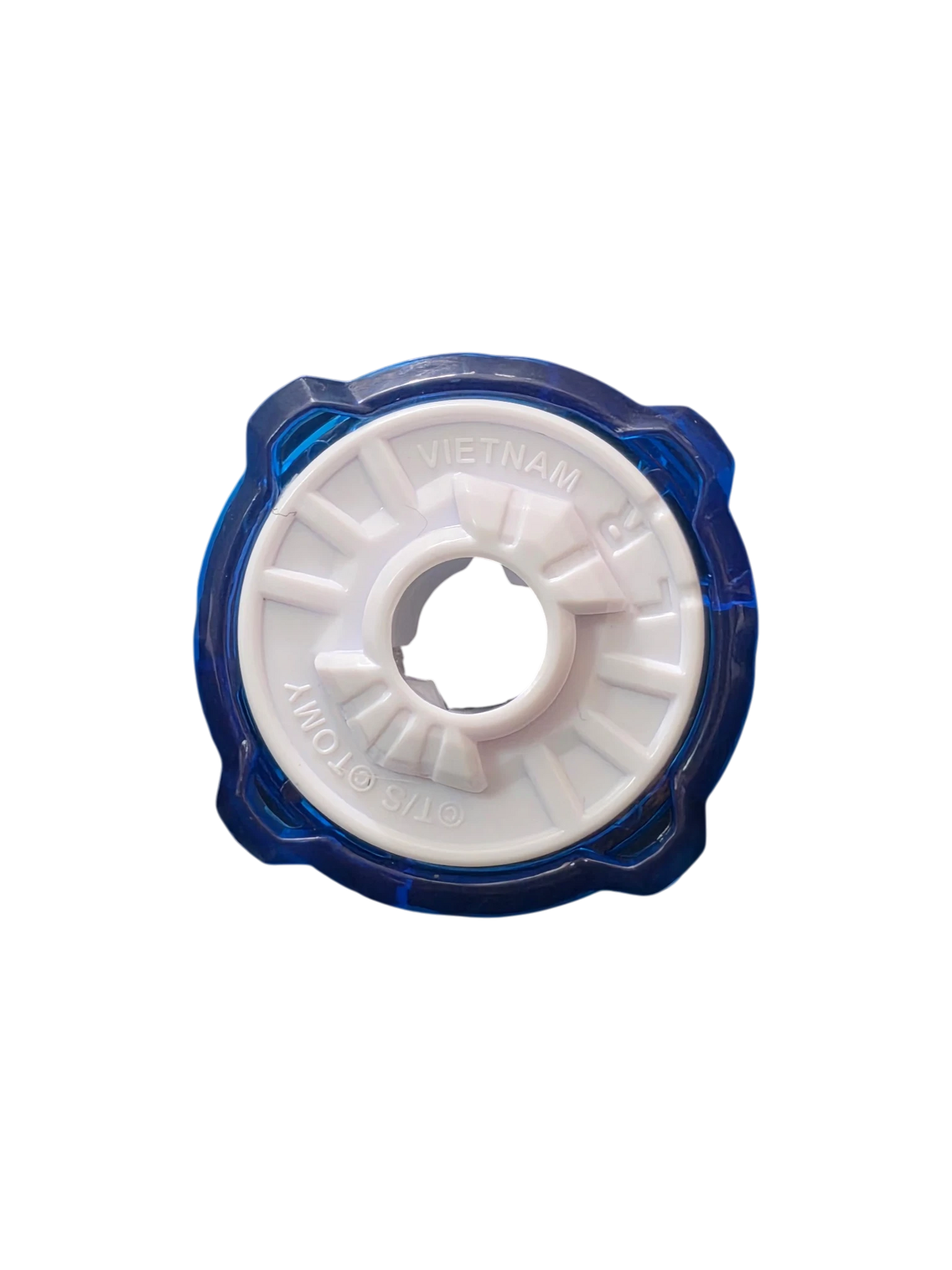 My Store authentic Hasbro Beyblade X 4-50 Ratchet part in blue and white, designed for low-profile attack setups.