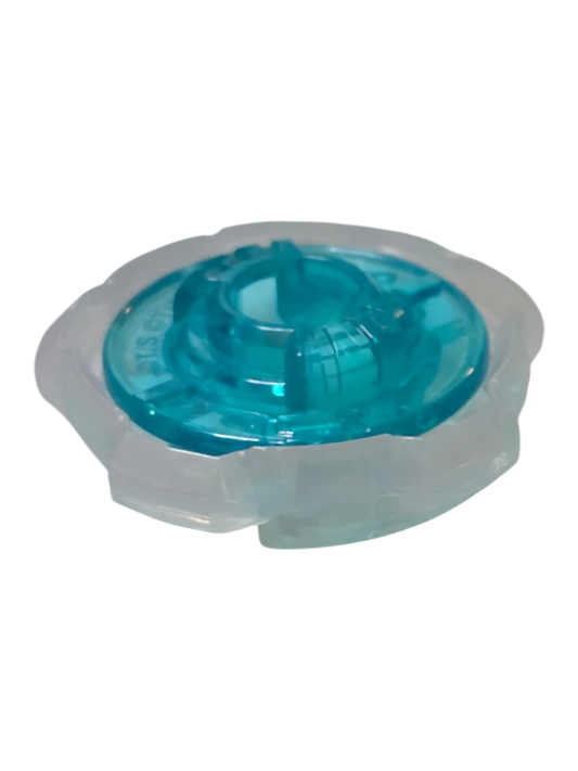 My Store authentic Hasbro Beyblade X 5-60 Ratchet part in translucent blue and clear plastic