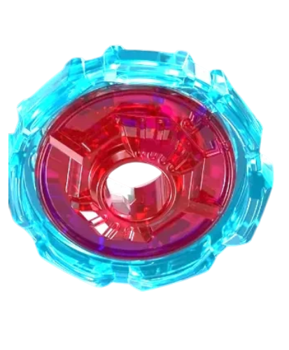 My Store Beyblade X Optimus Prime 7-70 Ratchet part in translucent blue and red plastic