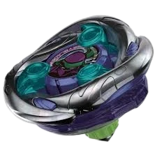 My Store Beyblade X Shadow Shinobi 1-80MN UX Series defense type spinning top toy with purple, teal, and silver accents.