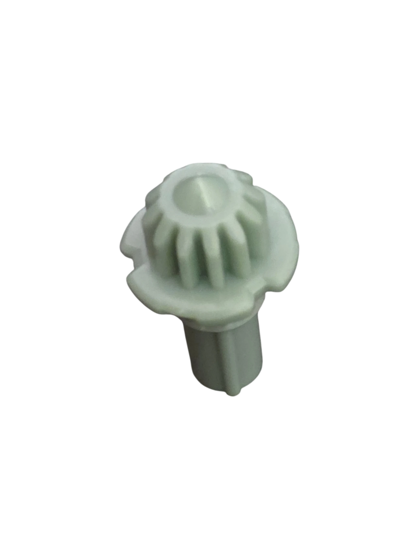 My Store authentic Hasbro Beyblade X UN Under Needle bit in light grey plastic isolated on black background
