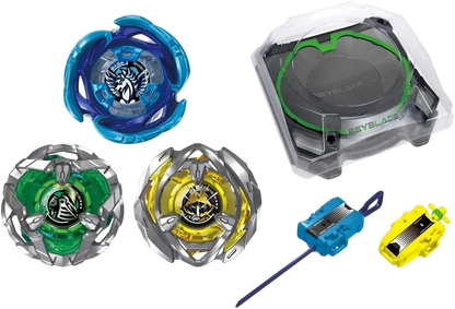 My Store BX-53 Xtreme Stadium All-in-One Set featuring Beyblade X tops, stadium, and launchers for competitive play.