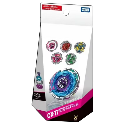 My Store CX-17 Vol. 10 Unicorn Delta Random Booster factory-sealed Beyblade X packaging with Takara Tomy branding
