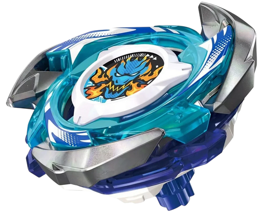 My Store CX-01 DranBrave S6-60V Beyblade X right-spin attack top with blue and silver die-cast metal components.