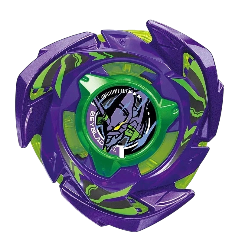My Store Takara Tomy Eva Brave A1-70V Beyblade X top in purple and green Unit-01 Evangelion design