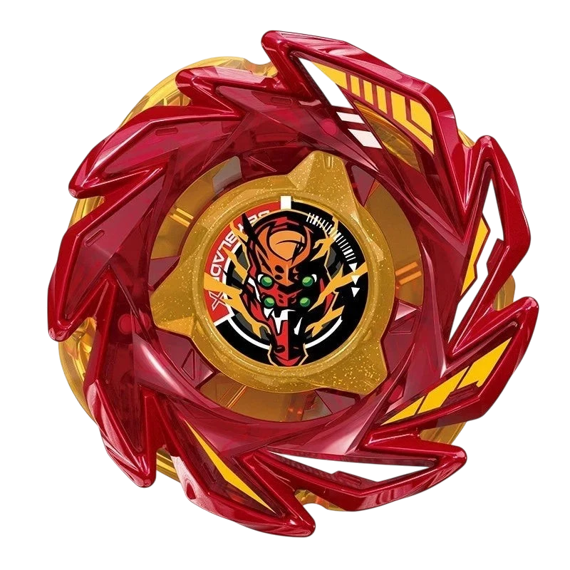 My Store Takara Tomy Eva Brush T2-70A Beyblade X top in red and gold, inspired by Evangelion Unit-02