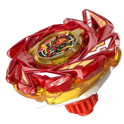 My Store Takara Tomy Eva Brush T2-70A Beyblade X top in red and gold, inspired by Evangelion Unit-02.