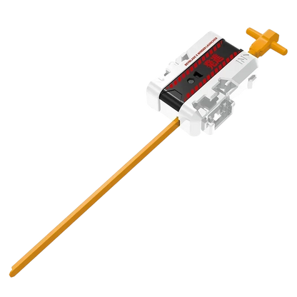 My Store Takara Tomy Beyblade X Evangelion winder launcher in white and black with a yellow ripcord