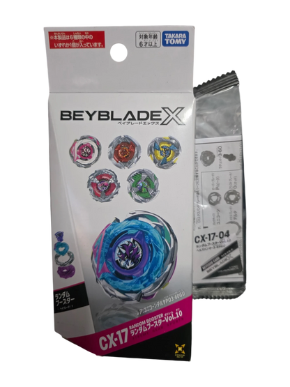 My Store Takara Tomy Beyblade X Hells Hammer 3-85GU balance type top from Random Booster Vol. 10 in original packaging