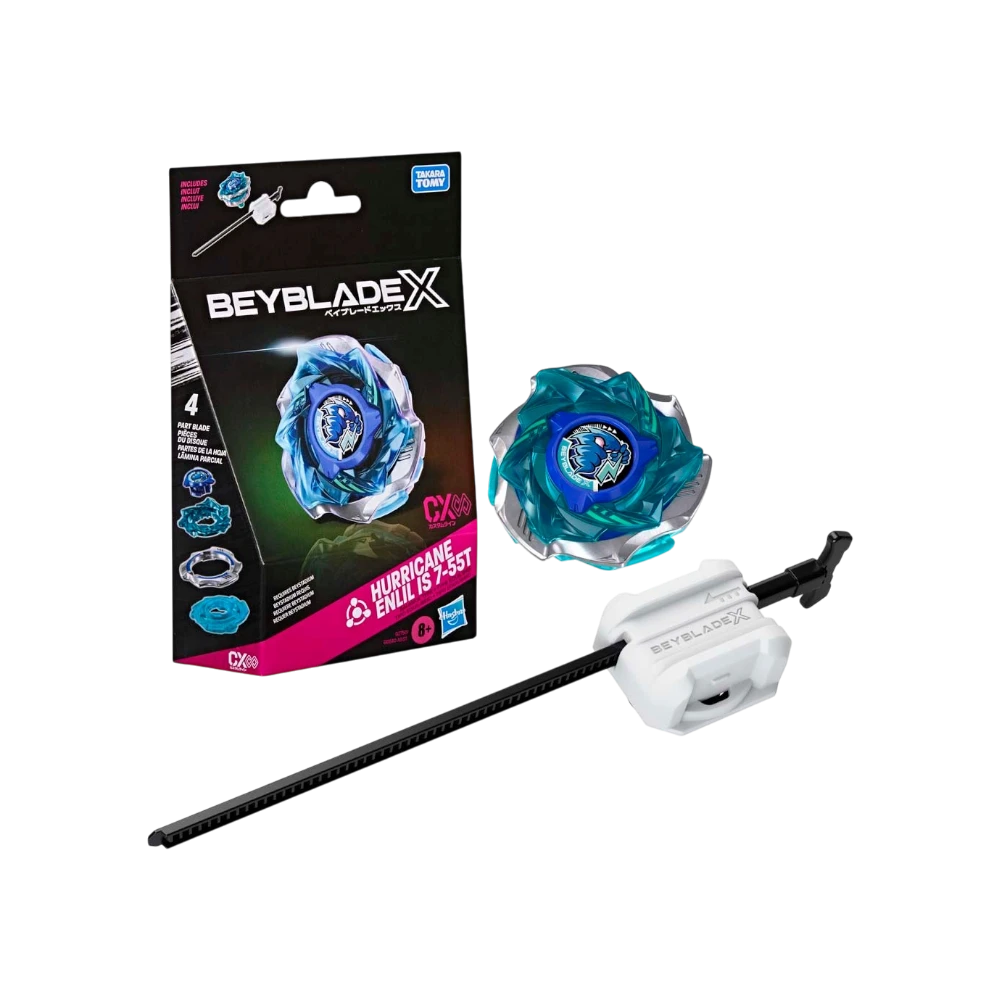 My Store Hasbro Beyblade X Hurricane Enlil IS 7-55T balance type starter pack with launcher and customizable blade
