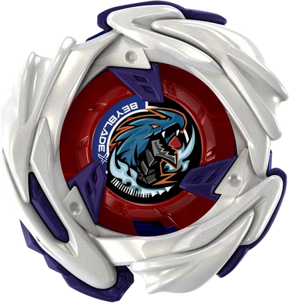 My Store UX-17 Meteo Dragoon Beyblade X left-spin attack top with white, red, and purple design details.