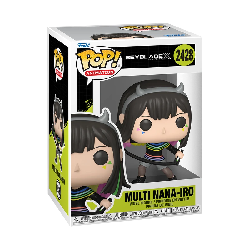 My Store Beyblade X Multi Nana-Iro Funko Pop! vinyl figure #2428 in its original window display box.