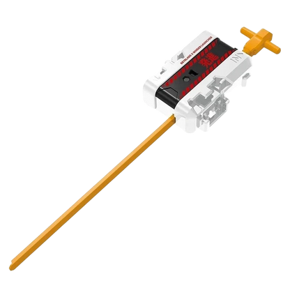 My Store white and black NERV-branded winder launcher for Beyblade X Evangelion CX-00 deck set with orange ripcord