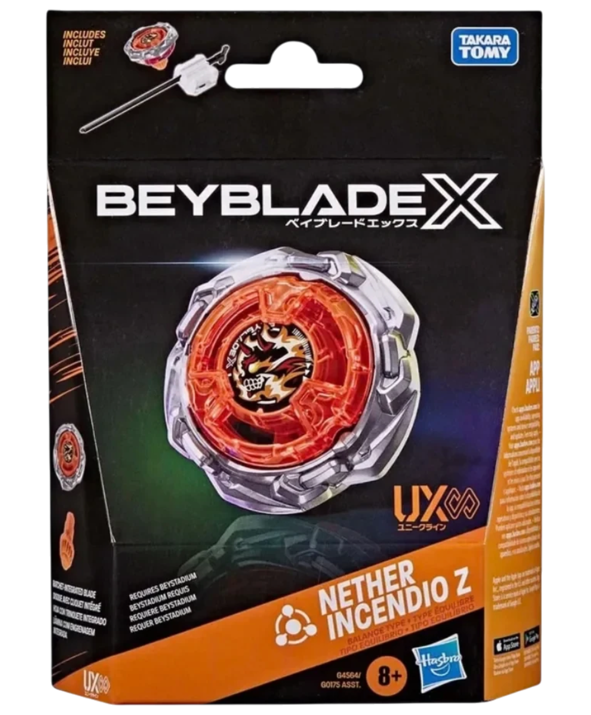 My Store authentic Hasbro Beyblade X Nether Incendio Z balance type spinning top in factory sealed retail packaging