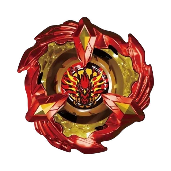 My Store BX-23 Phoenix Wing Beyblade X attack blade in red and gold with a phoenix emblem center