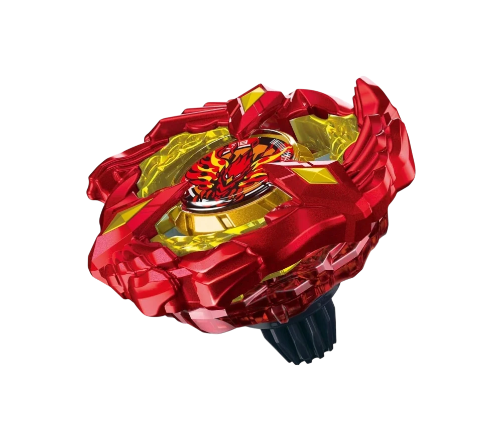 My Store BX-23 Phoenix Wing Beyblade X attack top in red and gold with Gear Flat bit