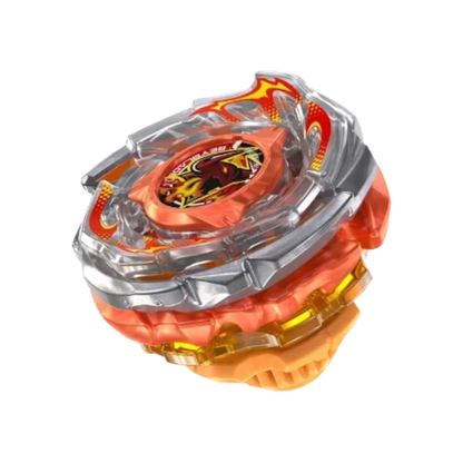 My Store Rage Ragna FE 4-55Y Beyblade X stamina top with orange and silver modular blade parts and yielding bit