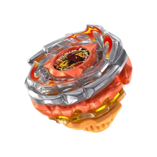 My Store Rage Ragna FE 4-55Y Beyblade X stamina top with orange and silver modular blade parts and yielding bit