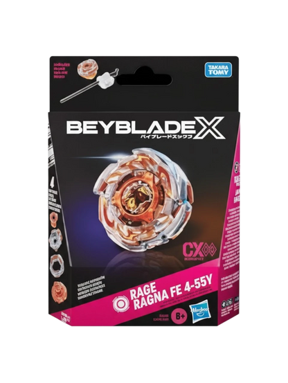My Store Beyblade X Rage Ragna FE 4-55Y CX Infinity stamina starter pack in original retail packaging