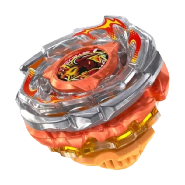 My Store Beyblade X Rage Ragna FE 4-55Y stamina type top with orange and silver metallic design