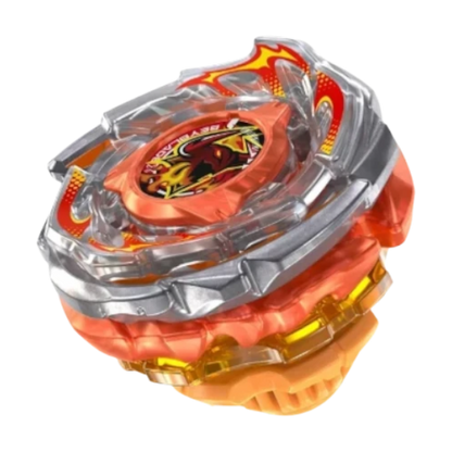 My Store Beyblade X Rage Ragna FE 4-55Y stamina type top with orange and silver metallic design