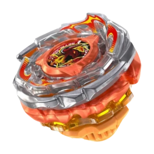 My Store Beyblade X Rage Ragna FE 4-55Y stamina type top with orange and silver metallic design