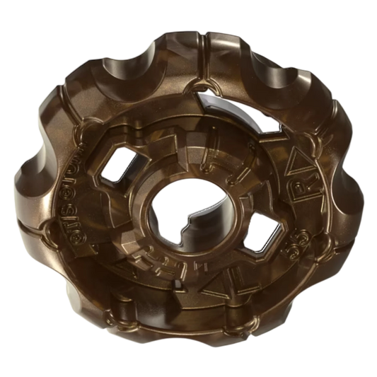 My Store Ratchet 7-55 Beyblade part in metallic bronze, taken from Curse Mummy 7-55W, unused condition.
