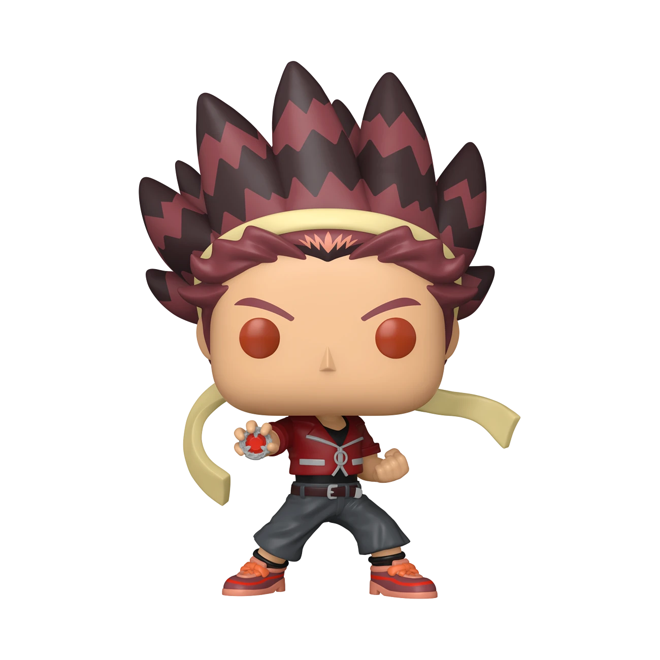 My Store Beyblade X Robin Kazami Funko Pop vinyl figure featuring spiky hair and red outfit in stylized design