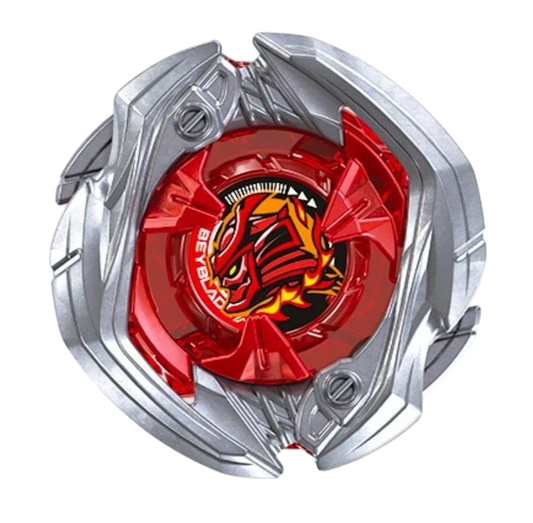 My Store Takara Tomy Beyblade X SamuraiSaber attack top with red blade and silver metal ratchet