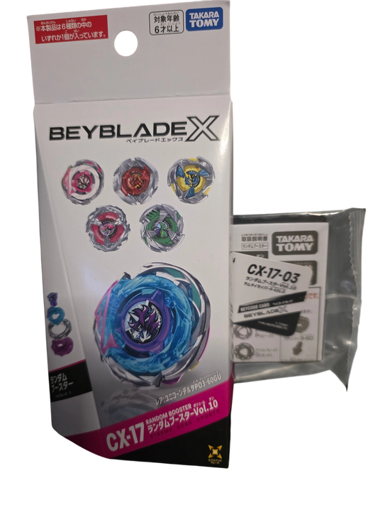 My Store Takara Tomy Beyblade X CX-17 03 SamuraiSaber attack type spinning top in original retail packaging